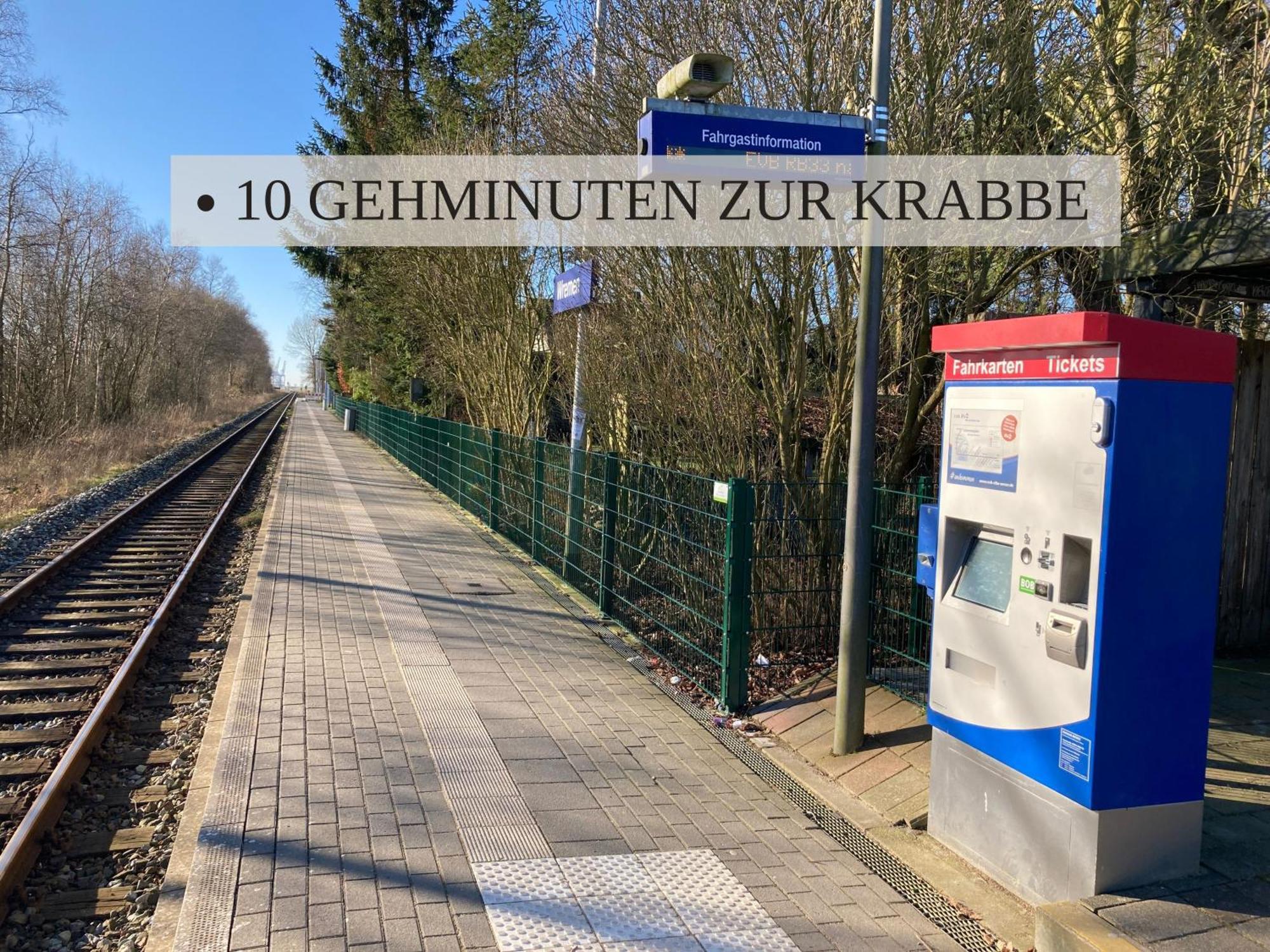 Haus Krabbe, Apartment 10, Naehe Bremerhaven, Fuer 1-2 Personen, 2 Schlafzimmer, Einzelbetten, Zweite Etage, Zentral Gelegen, Bis Zu 2 Hunden Kostenfrei Willkommen Wremen Dış mekan fotoğraf